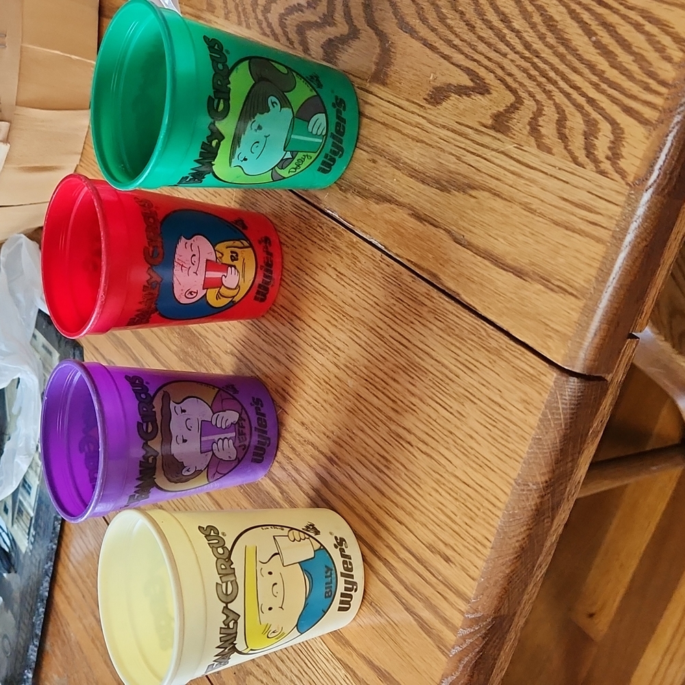 Family Circus collector cups.